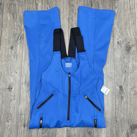 Free People Snow Bib Size Large Womens Blue Movement Powder Vixen Softshell - Picture 8 of 16